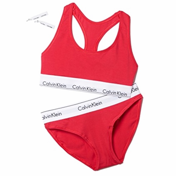Calvin Klein Cotton logo bralette & bikini bottom - Picture 4 of 4